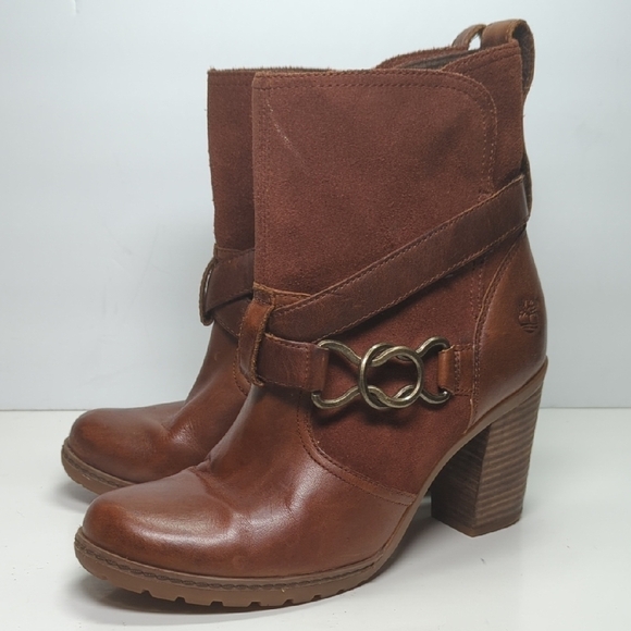 Timberland Dennett slip on Ortholite ankle boots woman's size 7 EU 38 - Picture 1 of 16